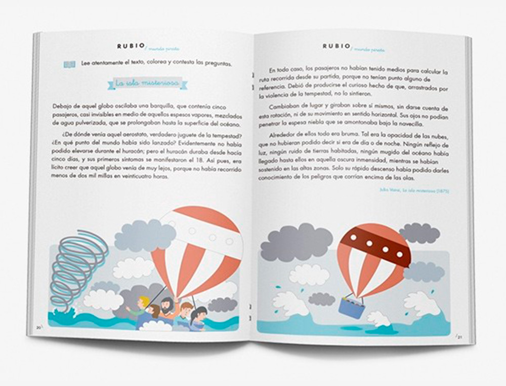 CUADERNO RUBIO COMPETENCIA LECTORA 4 MUNDO PIRATA