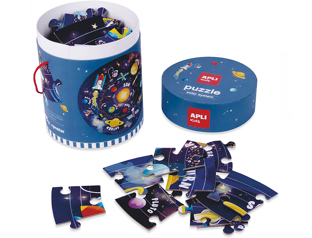 PUZLE APLI CIRCULAR SISTEMA SOLAR 48 PIEZAS